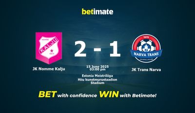 JK Nomme Kalju vs. JK Trans Narva – Vorhersage, Quoten und Wett-Tipps – 15.06.2025