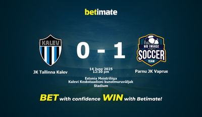 JK Tallinna Kalev gegen Parnu JK Vaprus Vorhersage, Quoten und Wetttipps 14.06.2025