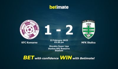 KFC Komarno vs. MFK Skalica Vorhersage, Quoten und Wetttipps 22.02.2025