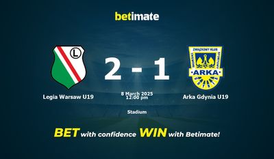 Legia Warschau U19 vs. Arka Gdynia U19 Vorhersage, Quoten & Wetttipps 08.03.2025