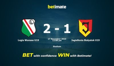 Legia Warschau U19 gegen Jagiellonia Bialystok U19 Vorhersage, Quoten und Wetttipps 17.11.2023
