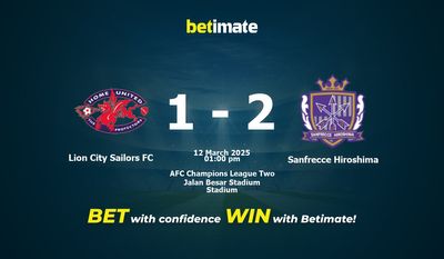 Lion City Sailors FC vs. Sanfrecce Hiroshima – Vorhersage, Quoten und Wetttipps, 12.03.2025