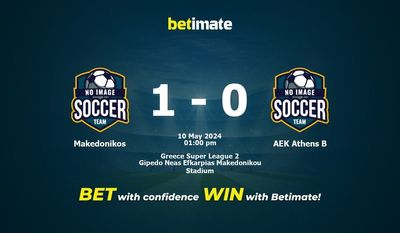 Makedonikos vs. AEK Athens B Vorhersage, Quoten und Wetttipps 05.10.2024