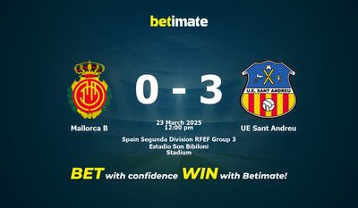 Mallorca B gegen UE Sant Andreu Vorhersage, Quoten und Wetttipps 23.03.2025