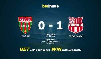 MC Alger vs. CR Belouizdad – Vorhersage, Quoten und Wetttipps 05.07.2024