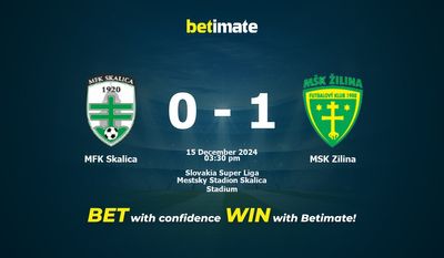 MFK Skalica vs. MSK Zilina Vorhersage, Quoten und Wetttipps 15.12.2024