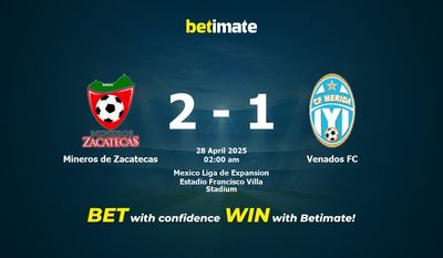 Mineros de Zacatecas vs. Venados FC Vorhersage, Quoten & Wetttipps 28.04.2025