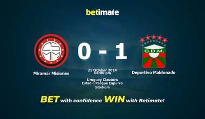 Miramar Misiones vs. Deportivo Maldonado Vorhersage, Quoten und Wetttipps 21.10.2024