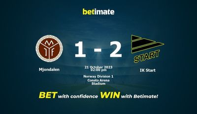Mjöndalen vs. IK Startvorhersage, Quoten und Wetttipps 21.10.2023