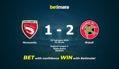 Morecambe vs. Walsall – Vorhersage, Quoten und Wetttipps 22.02.2025
