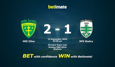 MSK Zilina vs. MFK Skalica Vorhersage, Quoten und Wetttipps 14.09.2024