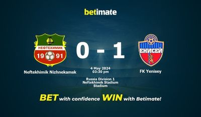 Neftekhimik Nizhnekamsk gegen FK Yenisey Vorhersage, Quoten und Wetttipps 05.04.2024