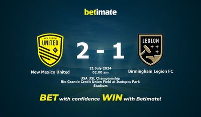New Mexico United vs. Birmingham Legion FC Vorhersage, Quoten und Wetttipps 21.07.2024