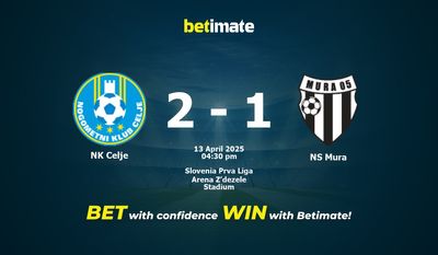 NK Celje vs. NS Mura Vorhersage, Quoten & Wetttipps 13.04.2025