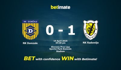 NK Domzale vs. NK Radomlje Vorhersage, Quoten und Wetttipps 14.04.2025
