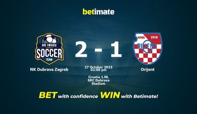 NK Dubrava Zagreb vs. Orijent Vorhersage, Quoten und Wetttipps 27.10.2023