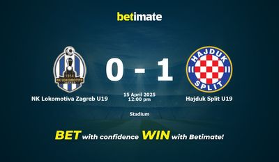 NK Lokomotiva Zagreb U19 gegen Hajduk Split U19 Vorhersage, Quoten und Wetttipps 15.04.2025