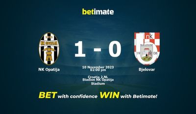 NK Opatija gegen Bjelovar Vorhersage, Quoten und Wetttipps 11.10.2023