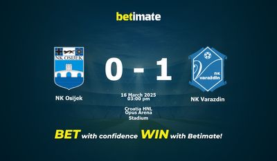NK Osijek vs. NK Varazdin Vorhersage, Quoten und Wetttipps 16.03.2025