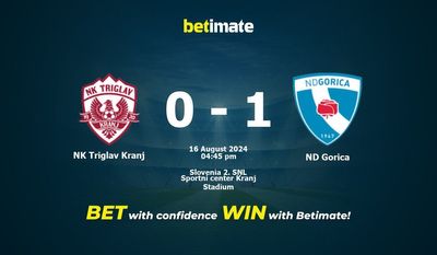 NK Triglav Kranj gegen ND Gorica Vorhersage, Quoten und Wetttipps 16.08.2024