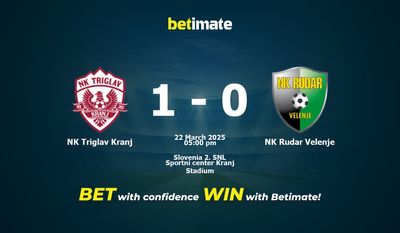 NK Triglav Kranj vs. NK Rudar Velenje Vorhersage, Quoten & Wetttipps 22.03.2025