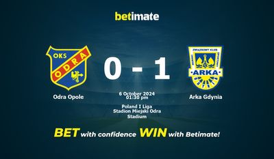 Odra Opole gegen Arka Gdynia Vorhersage, Quoten und Wetttipps 10.06.2024