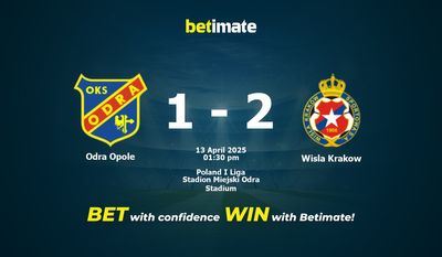Odra Opole gegen Wisla Krakau Vorhersage, Quoten und Wetttipps 13.04.2025