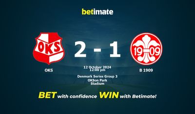 OKS vs B 1909 Vorhersage, Quoten & Wetttipps 12.10.2024