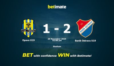 Opava U19 vs. Banik Ostrava U19 Vorhersage, Quoten und Wetttipps 20.11.2024
