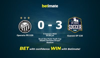 Operario PR U20 gegen Guarani SP U20 Vorhersage, Quoten und Wetttipps 01.09.2024
