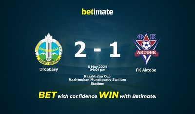 Ordabasy gegen FK Aktobe Vorhersage, Quoten und Wetttipps 05.08.2024
