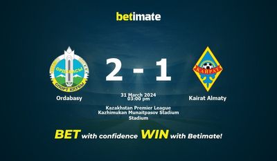 Ordabasy gegen Kairat Almaty Vorhersage, Quoten und Wetttipps 31.03.2024