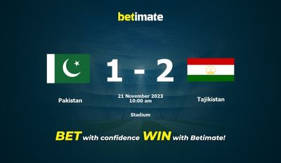 Pakistan vs. Tadschikistan Vorhersage, Quoten und Wetttipps 21.11.2023
