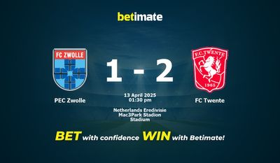 PEC Zwolle vs. FC Twente Vorhersage, Quoten & Wetttipps 13.04.2025