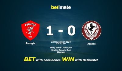Perugia vs. Arezzo – Vorhersage, Quoten und Wetttipps 22.11.2024