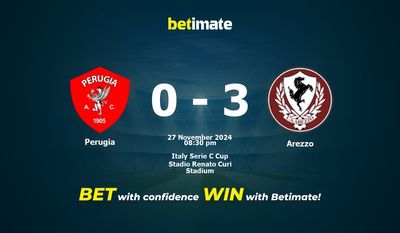 Perugia vs. Arezzo – Vorhersage, Quoten und Wetttipps 27.11.2024