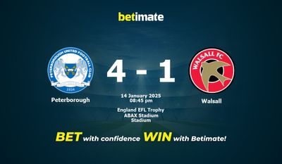 Peterborough vs. Walsall – Vorhersage, Quoten und Wetttipps 14.01.2025