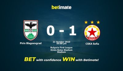 Pirin Blagoevgrad gegen CSKA Sofia Vorhersage, Quoten und Wetttipps 21.10.2023