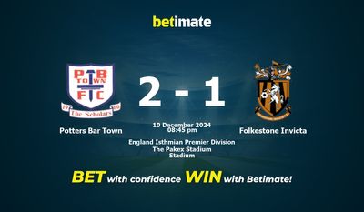 Potters Bar Town vs. Folkestone Invicta – Vorhersage, Quoten und Wetttipps, 10.12.2024