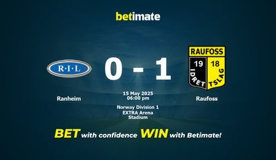 Ranheim vs. Raufoss Vorhersage, Quoten und Wetttipps 15.05.2025