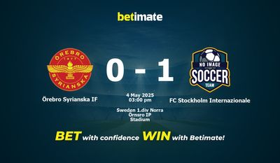Örebro Syrianska IF gegen FC Stockholm Internazionale Vorhersage, Quoten und Wetttipps 05.04.2025
