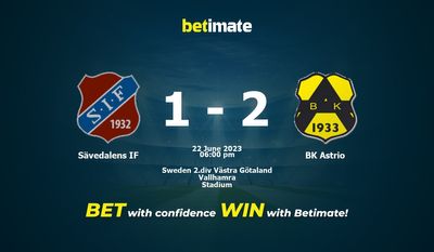 Sävedalens IF gegen BK Astrio Vorhersage, Quoten und Wetttipps 22.06.2023