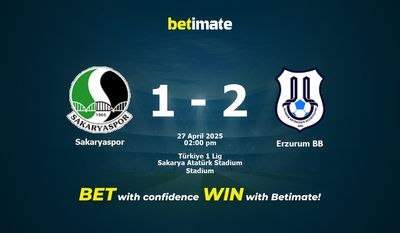 Sakaryaspor vs. Erzurum BB Vorhersage, Quoten und Wetttipps 27.04.2025