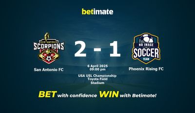 San Antonio FC vs. Phoenix Rising FC – Vorhersage, Quoten und Wetttipps, 06.04.2025