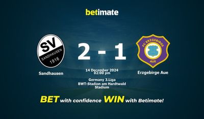 Sandhausen vs. Erzgebirge Aue Vorhersage, Quoten & Wetttipps 14.12.2024