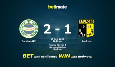 Sandnes Ulf gegen Raufoss Vorhersage, Quoten und Wetttipps 15.04.2024
