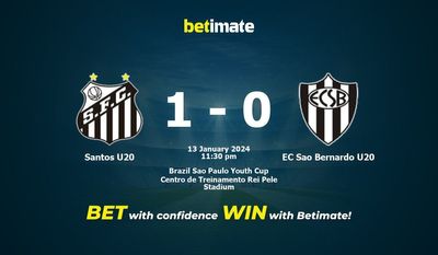 Santos U20 gegen EC Sao Bernardo U20 Vorhersage, Quoten und Wetttipps 13.01.2024