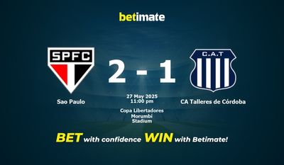 Sao Paulo gegen CA Talleres de Córdoba Vorhersage, Quoten und Wetttipps 27.05.2025