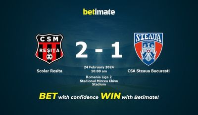Scolar Resita gegen CSA Steaua Bucuresti Vorhersage, Quoten und Wetttipps 24.02.2024