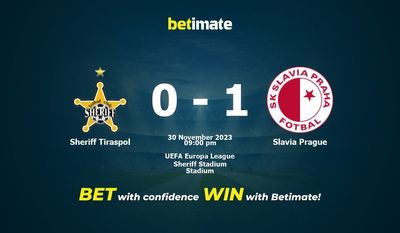 Sheriff Tiraspol gegen Slavia Prag Vorhersage, Quoten und Wetttipps 30.11.2023